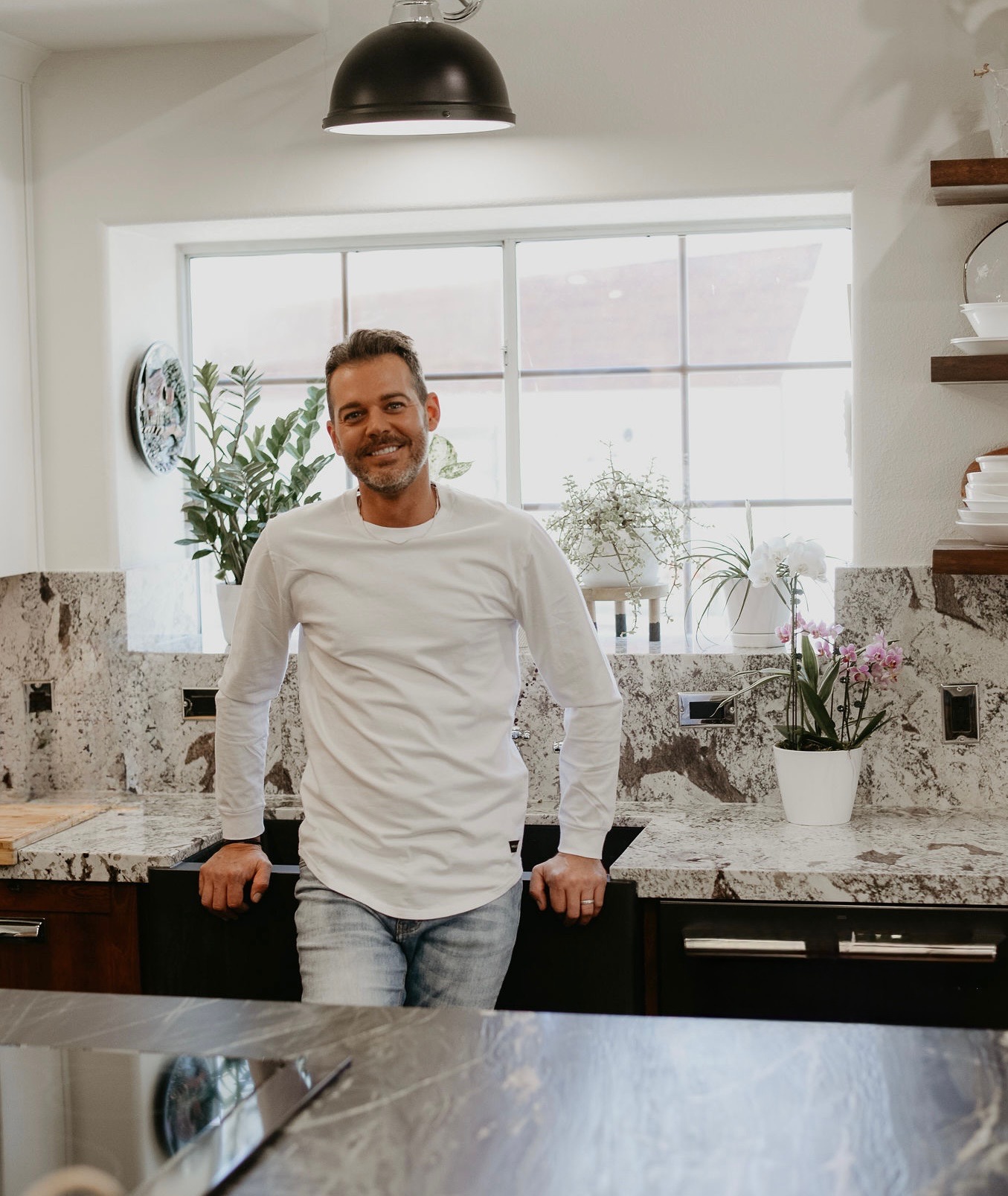 Christopher Vance in the kitchen
